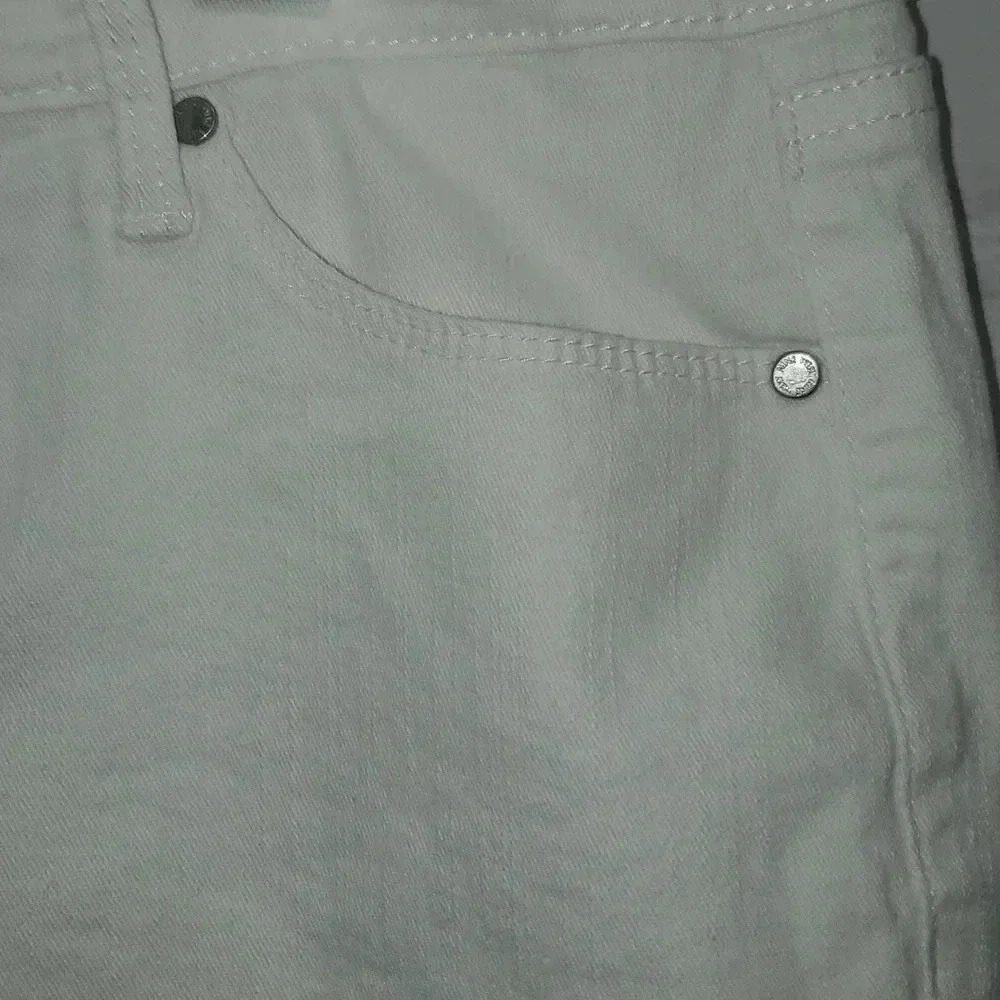 Nine West Gramercy Skinny Capri White Ankle Jeans Size 4 - Picture 5 of 16